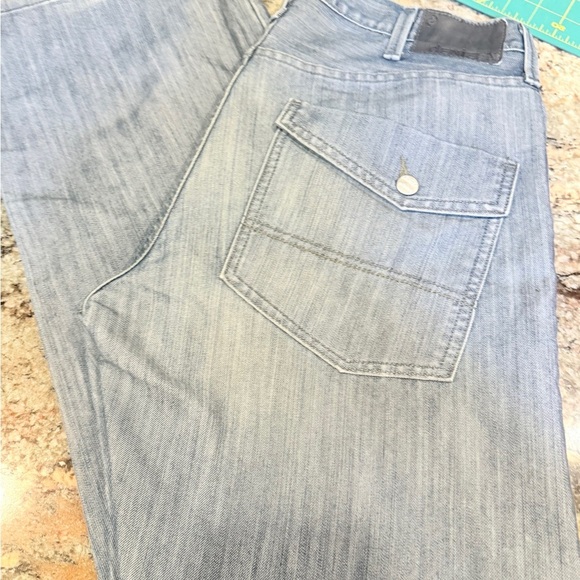 Men’s Denizen Levi's Blue Slim Straight Jeans Classic Denim Style 38x32 - Picture 9 of 12